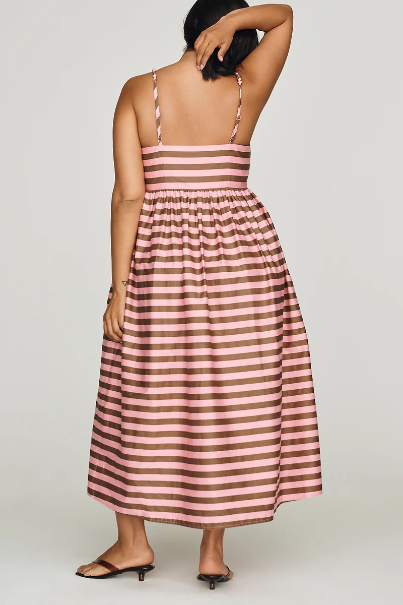English Factory Cotton Bow Midi Dress