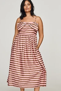 English Factory Cotton Bow Midi Dress