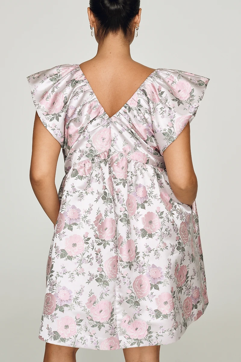 English Factory Flutter-Sleeve Mini Dress