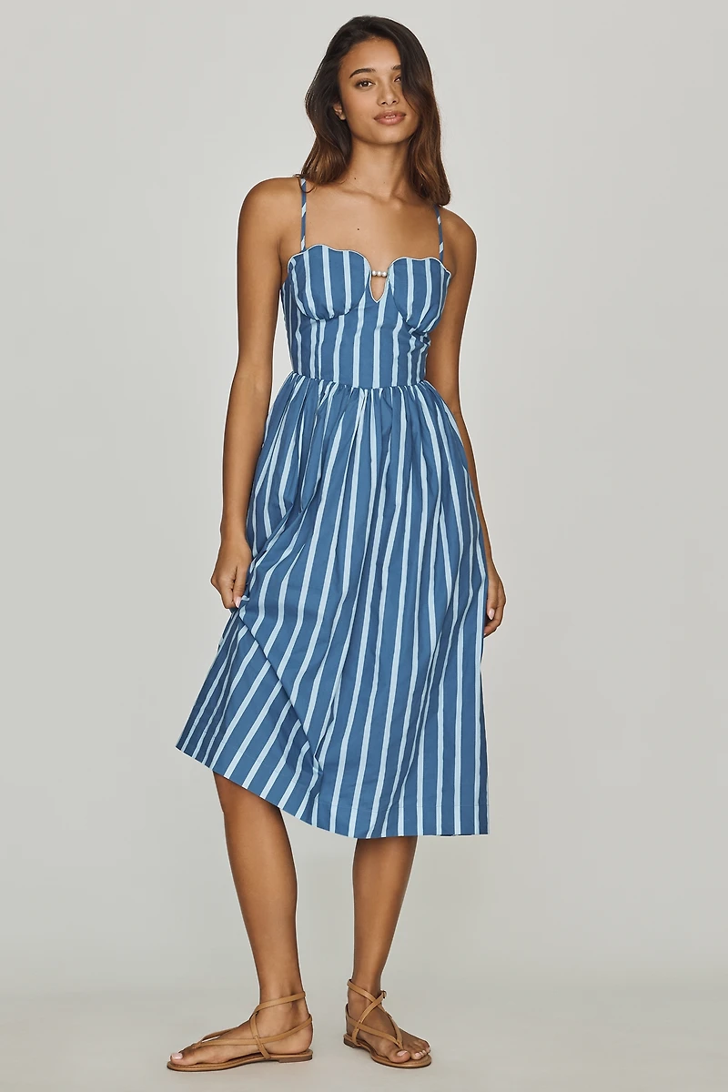English Factory Marine Midi Dress