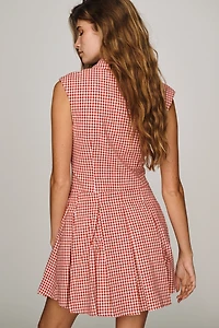 English Factory Pleated Mini Dress