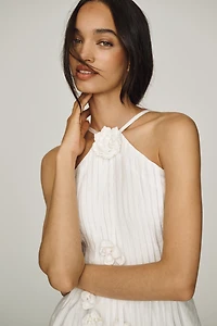 English Factory Crochet Halter Dress