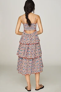 English Factory Scalloped Midi Dress