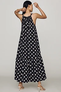 English Factory Polka Dot Halter Dress
