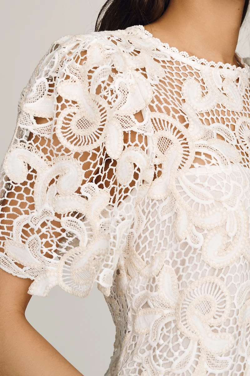 English Factory Lace Shift Dress
