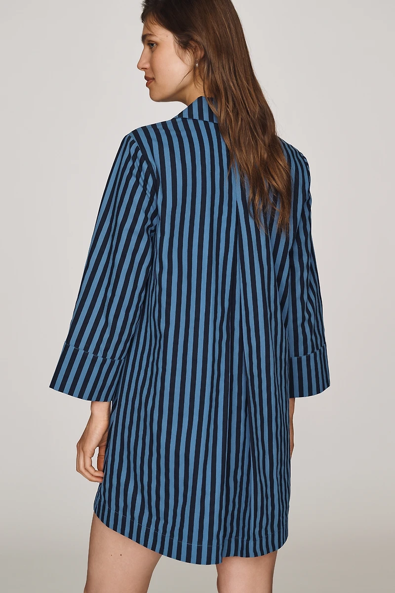 English Factory Cotton Kaftan Mini Dress