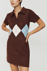 English Factory Polo Knit Mini Dress