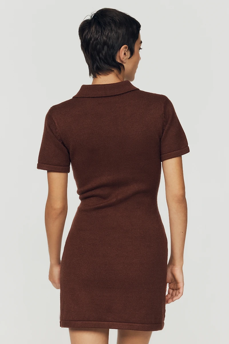 English Factory Polo Knit Mini Dress