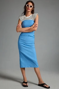 The Soleil Magic Fabric Strapless Ruched Dress: