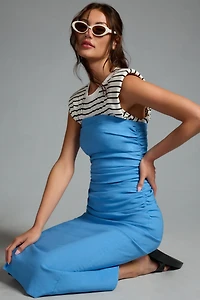 The Soleil Magic Fabric Strapless Ruched Dress: