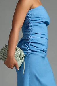 The Soleil Magic Fabric Strapless Ruched Dress: