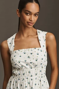 Avec Les Filles Sleeveless A-Line Midi Dress