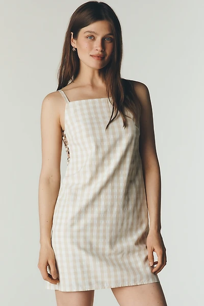 Avec Les Filles Gingham Mini Shift Dress