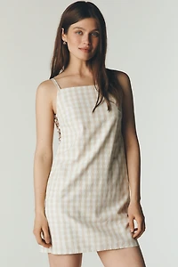Avec Les Filles Gingham Mini Shift Dress