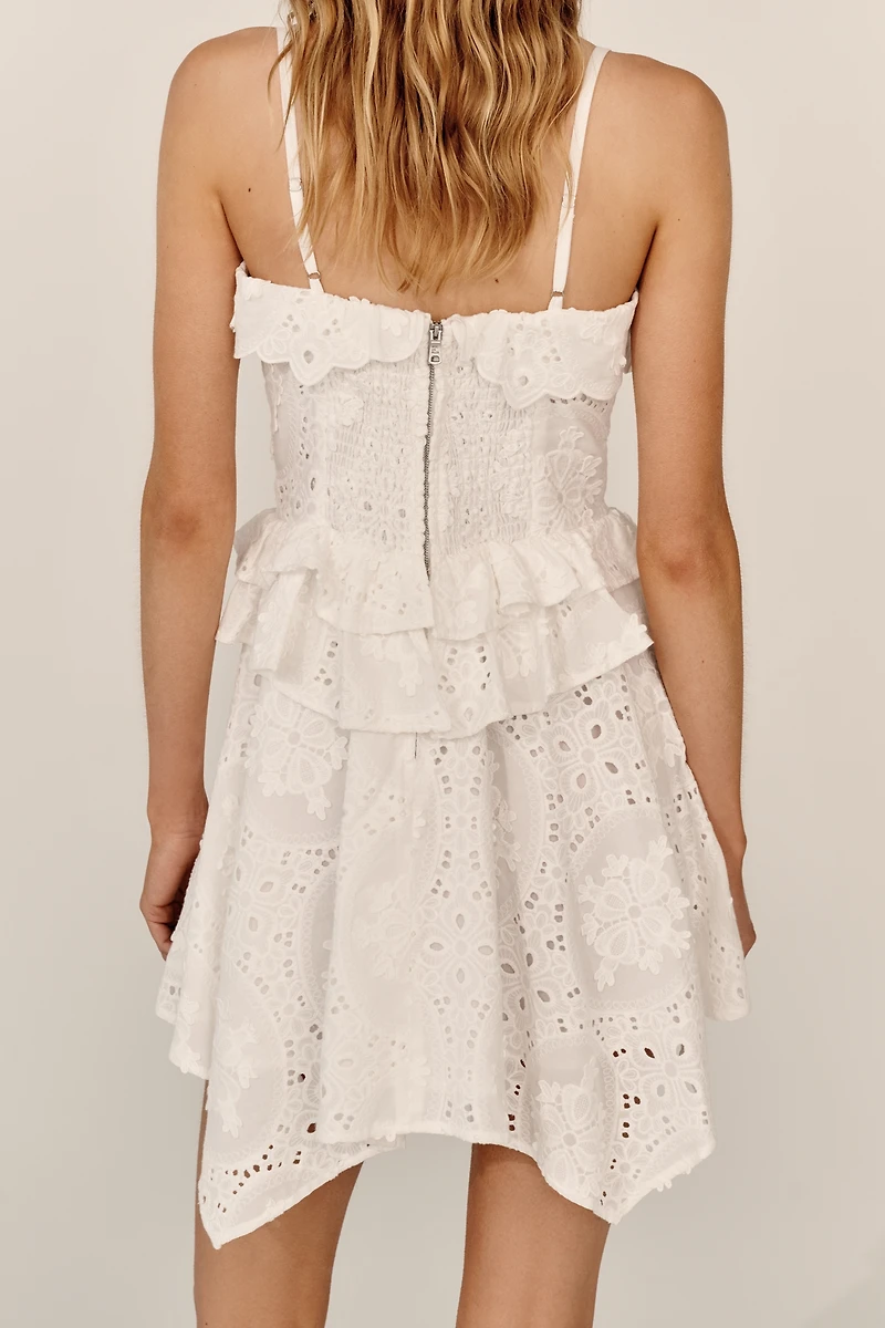 Avec Les Filles Eyelet Dress