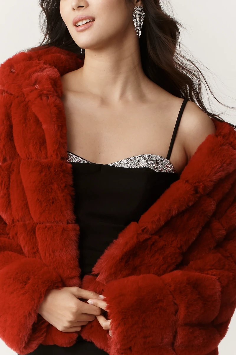 ASTR The Label Kalista Embellished Mini Dress