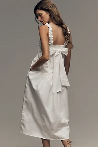 ASTR The Label Orenthia Smocked Babydoll Midi Dress