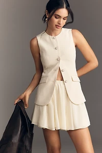 ASTR The Label Christen Long Line Vest Mini Dress