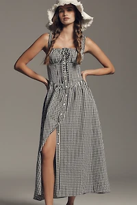 ASTR The Label Temperance A-Line Buttondown Maxi Dress