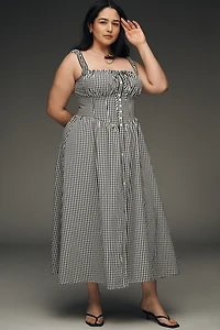 ASTR The Label Temperance A-Line Buttondown Maxi Dress