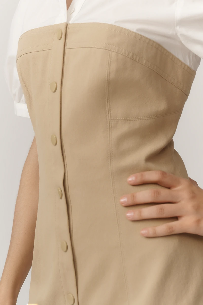 ASTR The Label Joseline Short-Sleeve Twofer Mini Dress