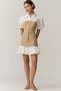 ASTR The Label Joseline Short-Sleeve Twofer Mini Dress