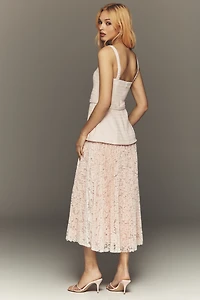 ASTR The Label Caitlin Tweed Twofer Midi Dress