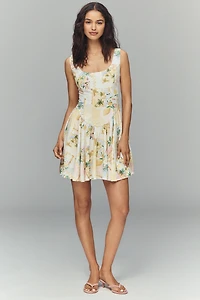 ASTR The Label Reina Drop-Waist Mini Dress