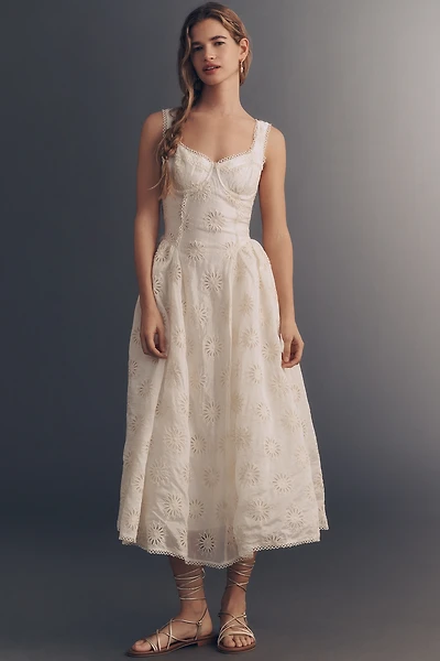 ASTR The Label Caerwyn Corset Midi Dress