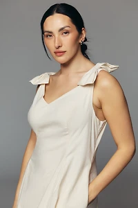 ASTR The Label Joleena Plus Linen Cotton Midi Dress