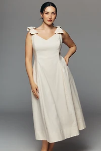 ASTR The Label Joleena Plus Linen Cotton Midi Dress