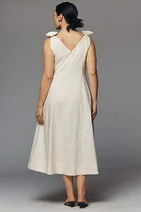 ASTR The Label Joleena Plus Linen Cotton Midi Dress