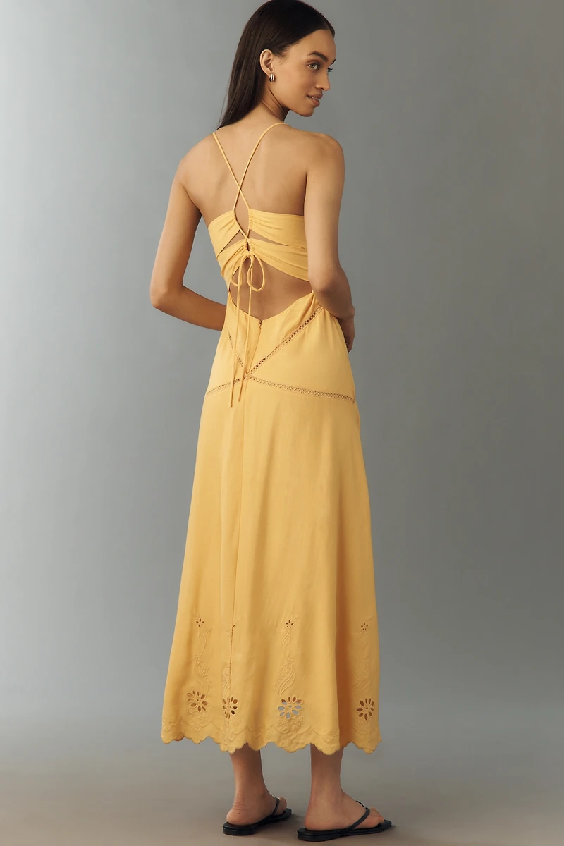 ASTR The Label Linen Lainey Maxi Dress