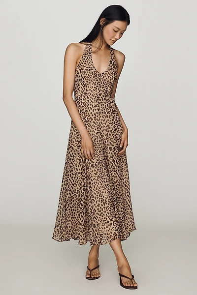 ASTR The Label Myra Halter Maxi Dress