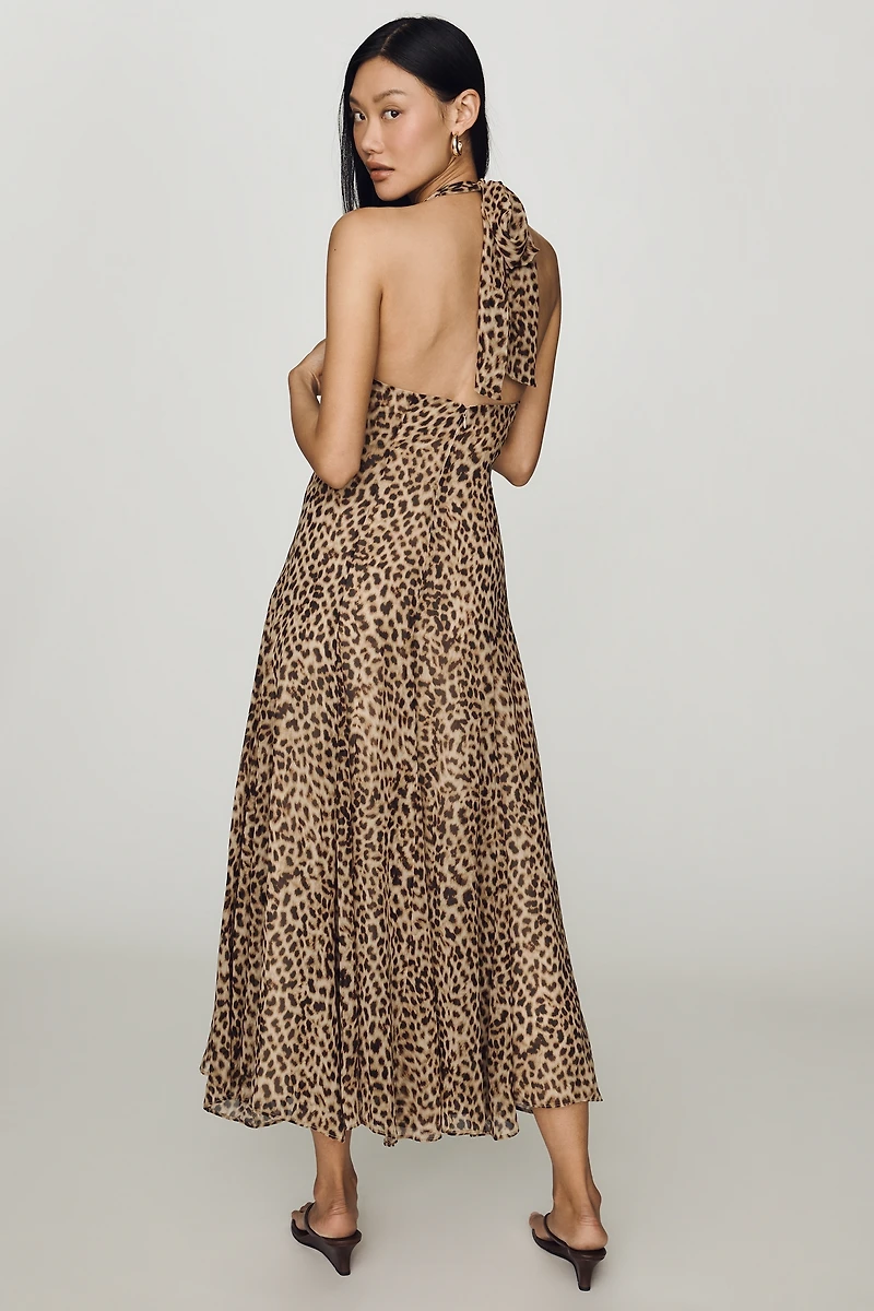 ASTR The Label Myra Halter Maxi Dress