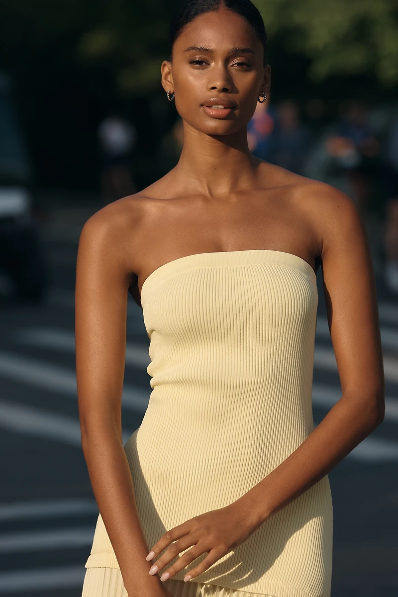 ASTR The Label Selune Strapless Maxi Dress