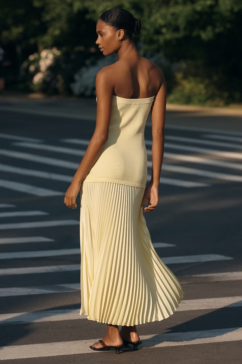 ASTR The Label Selune Strapless Maxi Dress