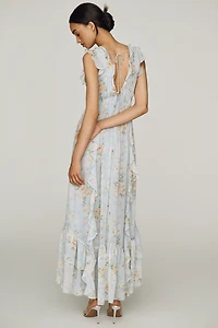 ASTR The Label Kindra Ruffle Maxi Dress