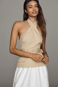 ASTR The Label Halter Twofer Midi Dress