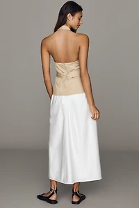 ASTR The Label Halter Twofer Midi Dress