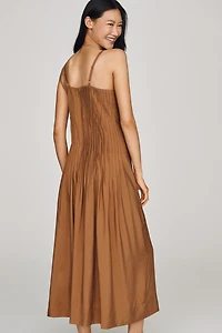 Moon River Pleated Midi Dress