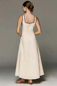 Sancia Phoebe Sleeveless Front-Tie Maxi Dress