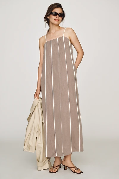 Sancia Estella Square-Neck Midi Dress