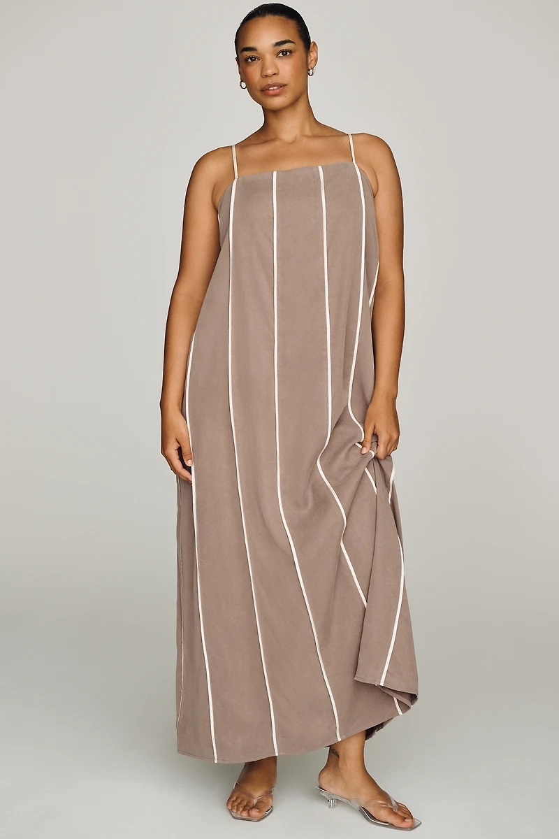 Sancia Estella Square-Neck Midi Dress