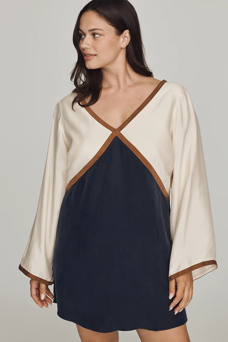 Sancia Alba Long-Sleeve Mini Dress