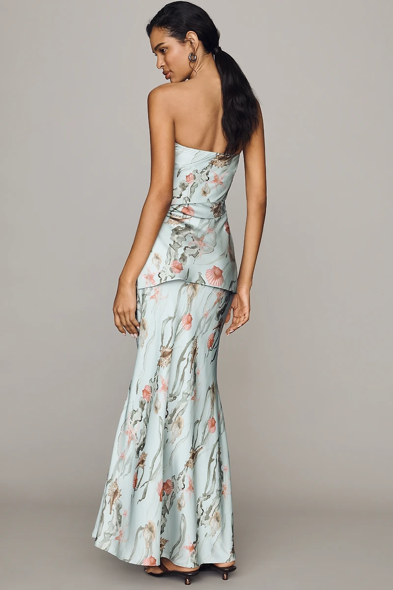 AMUR Tiered Strapless Dress