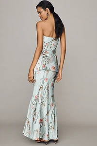 AMUR Tiered Strapless Dress