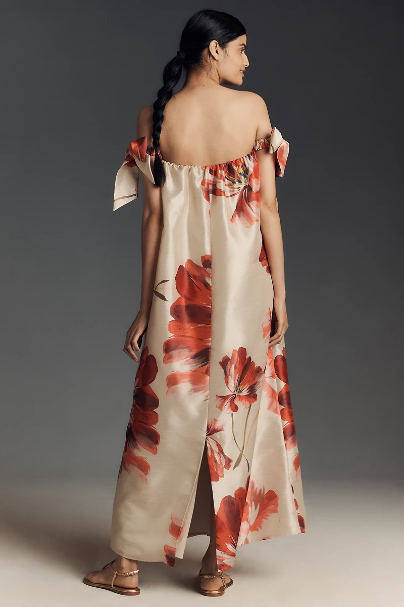 Hutch Iris Off-The-Shoulder Maxi Dress