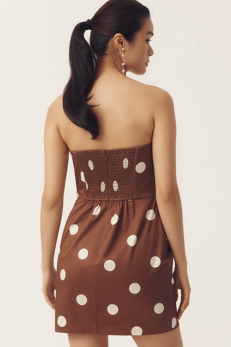 Hutch Strapless Bow Slim Mini Dress