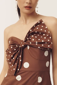 Hutch Strapless Bow Slim Mini Dress